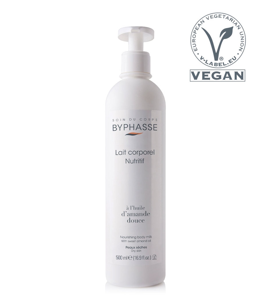 Byphasse Lait Corporel Amande Douce avec Pompe 500ml