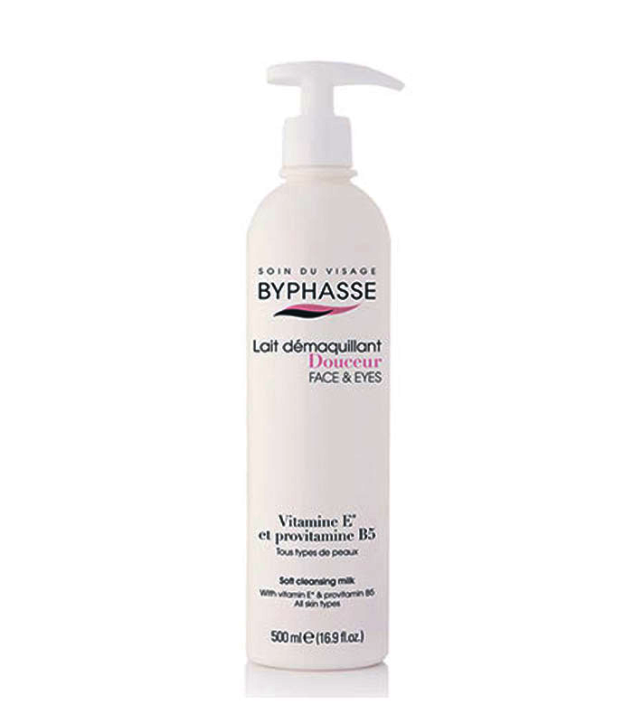 Byphasse Lait Demaquillant Visage Yeux 0% Colorant Pompe 500ml